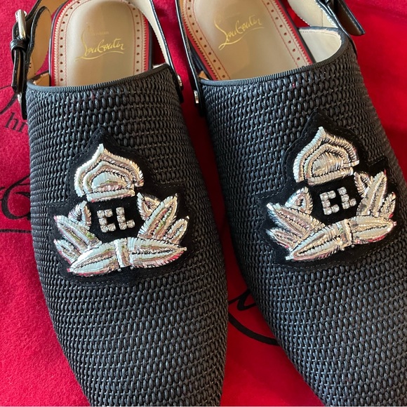 NWT💎Christian Louboutin💎Crestiflat Slingback Tresse - Picture 4 of 10